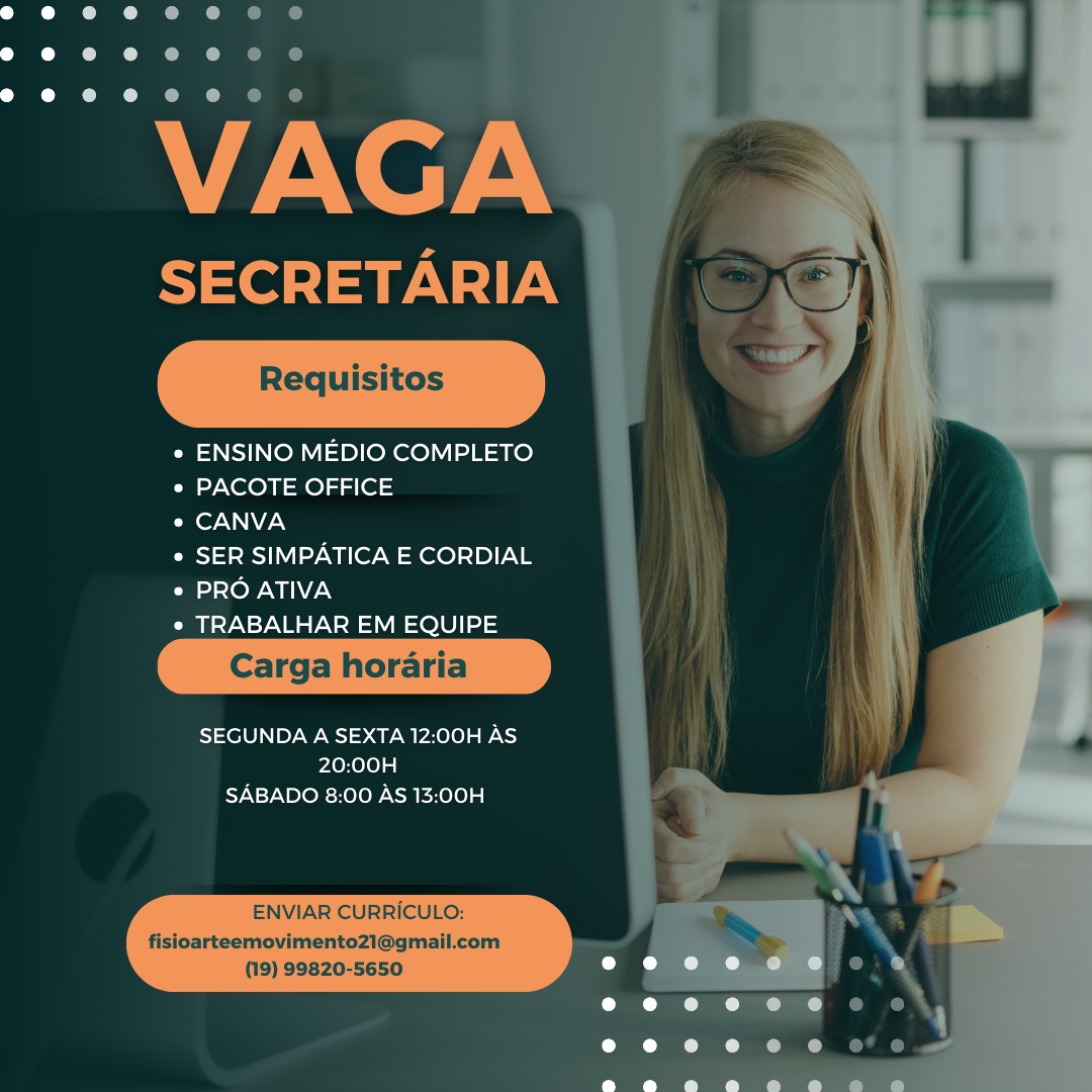 Vaga Secretária